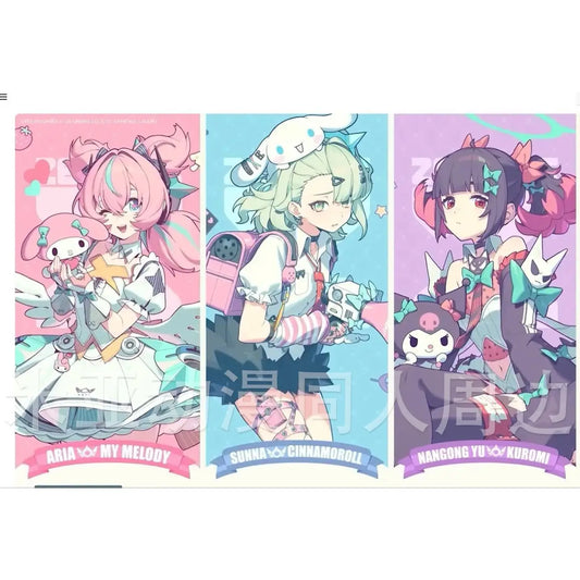 10cm Zenless Zone Zero Sanrio Ver. Aria My Melody Acg Stand Nangong Yu Kuromi Acrylic Stand Sunna Cinnamoroll Standing Plate Toy