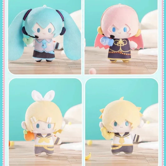 In Stock Bilibili Hatsune Miku Miniq Series Plush Blind Box Kaito Len Figure Doll Pendant Keychain Trendy Toy Gift Mystery Box